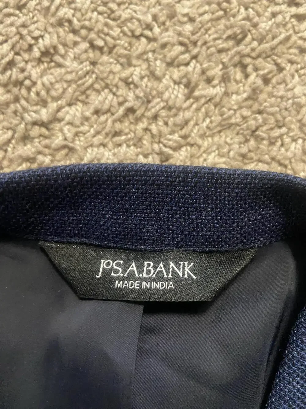 Jos. A. Bank Sport Coat Mens 42 Blue Wool Traveler Two Button Notch Lapel
